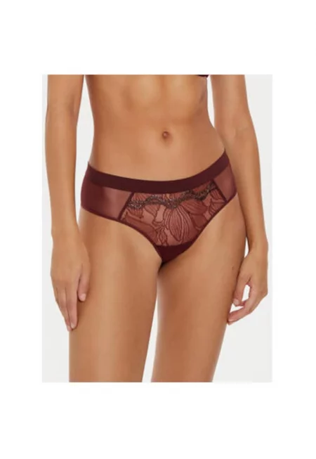 Дамски боксерки -  304178177 - Найлон/Еластан - Червени - Червен