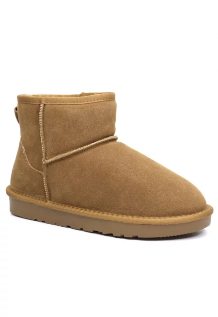 Дамски боти I1201 камел велур