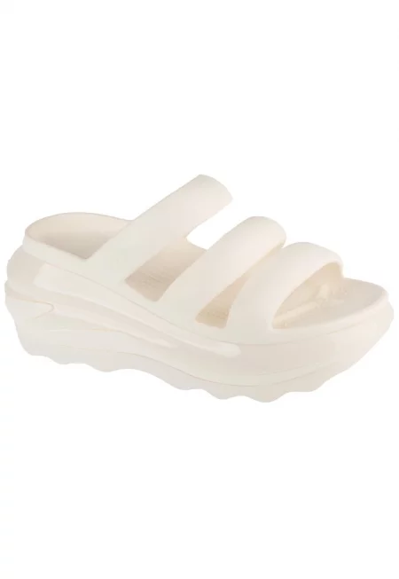 Дамски чехли -  Classic Mega Crush Tripe Strap 209842 - Бял