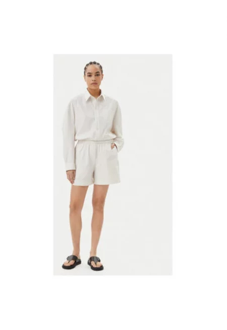 Дамски къси панталони  5564172 - Памук - Екрю