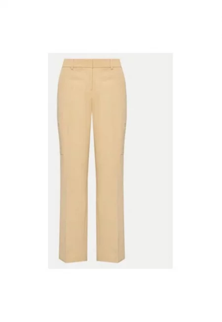 Дамски панталон -  303845186 - Полиестер - Бежов