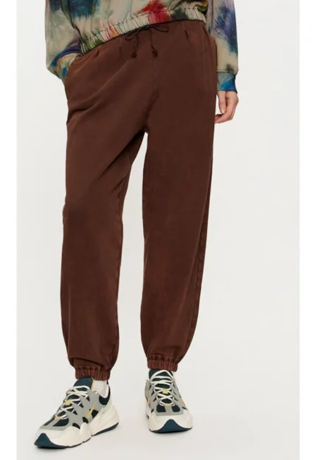 Дамски панталон -  304530203 - Памук - Кафяв - Кафяв