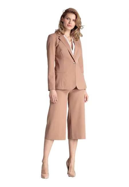 Дамско яке M653 -  Полиестер/Вискоза - Кафяв