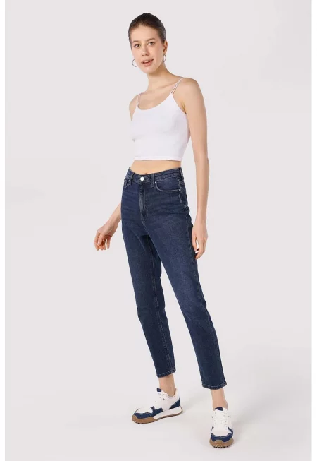 Дънки 896 Maria стил Mom Fit