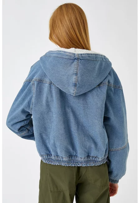 Дънково яке с качулка