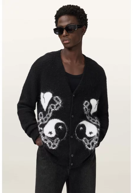 Десенирана жилетка с аплака