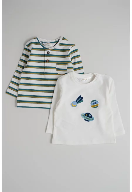 Десенирани блузи - 2 броя