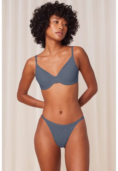 Ефирна танга - Въглен сиво