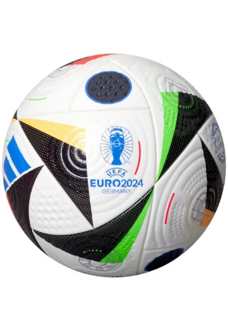 Футболна топка Adidas EURO24 Pro - Размер 5 - Бял/Черен