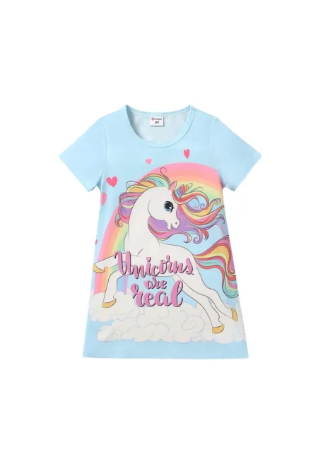 Истински еднорог рокля за момичета