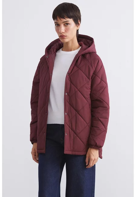 Капитонирано зимно яке с джобове