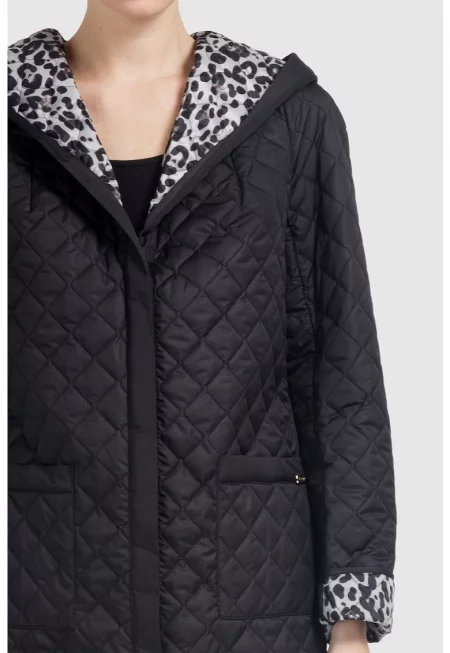 Капитонирано зимно яке с качулка