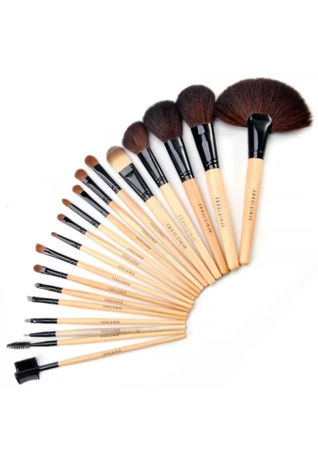 Комплект 19 четки за грим -  несесер за съхранение на четки