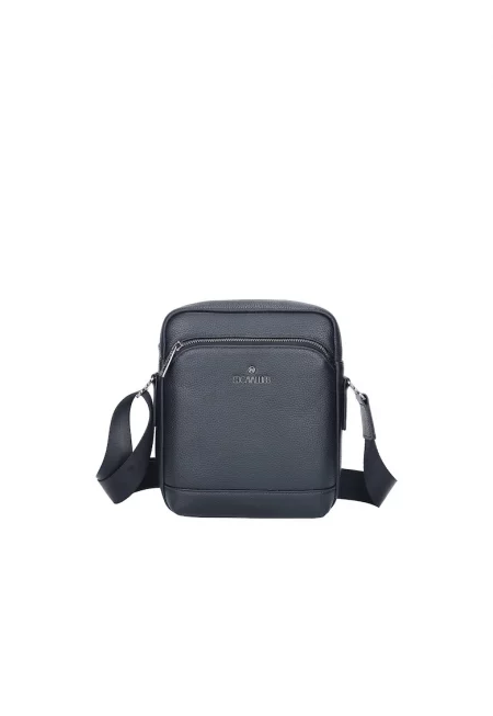 Кожена чанта през рамо - Черен