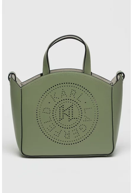 Кожена чанта Tote с лого