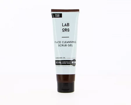 Labor8 Hemp face cleansing scrub gel Почистващ скраб гел за лице с конопено масло
