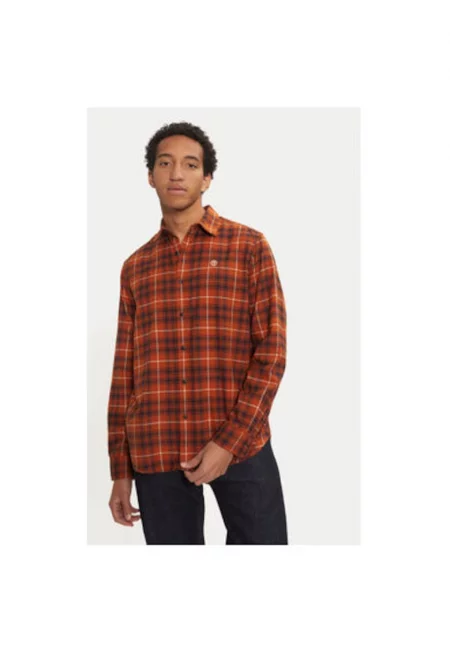 Мъжка риза -  304465413 - Памук - Оранжев