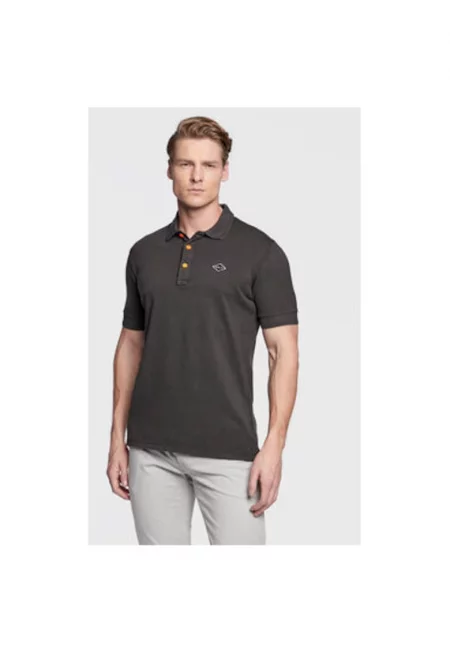 Мъжка тениска -  302354054 - Памук - Сива