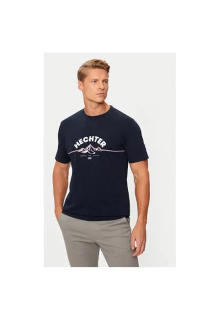 Мъжка тениска -  304695254 - памук - син - Син