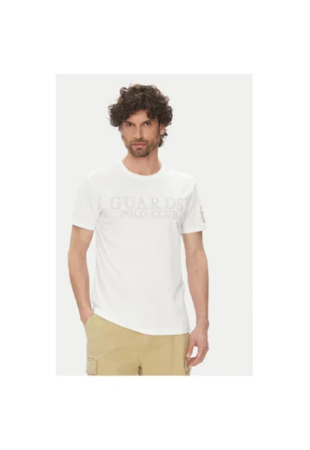 Мъжка тениска  MARG31 JS206 - Памук - Бял - Бял