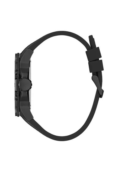 Мъжки часовник  CONTENDER - черна силиконова каишка - корпус от неръждаема стомана - 46x12.4mm - водоустойчивост 5 ATM