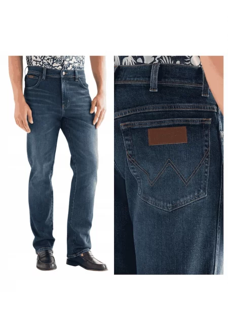 Мъжки дънки -  Texas - Slim Fit - средна талия - дълги - цип - 5 джоба - памук - син - Син