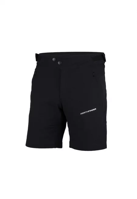 Мъжки къси панталони за колоездене Loke - Черен
