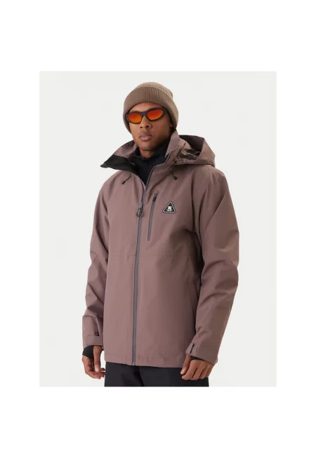 Мъжко ски яке -  полиестер - лилаво - цип