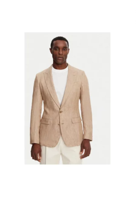 Мъжко яке Dolce Gabbana - G2NW0T FU4L0 - лен - 48 EU - бежово