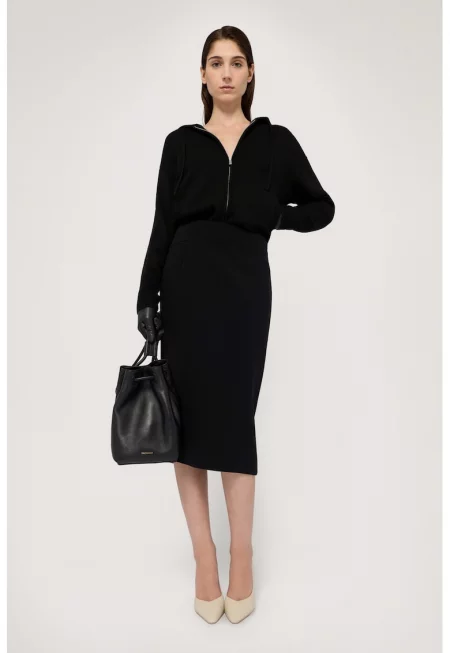 Миди пола по тялото - Черен