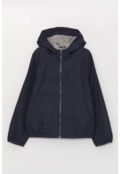 Непромокаемо яке с качулка и скосени джобове