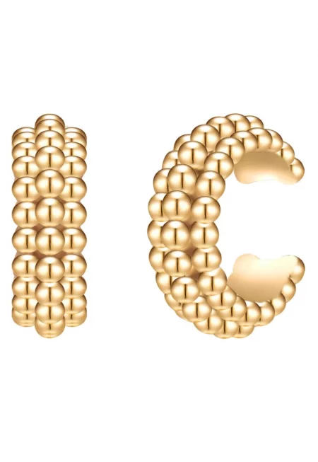 Обеци с покритие от 14k злато - Златист