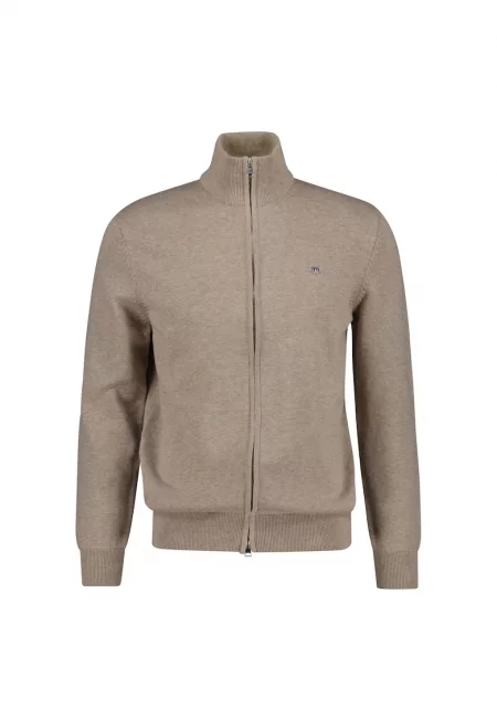 Памучна жилетка с цип