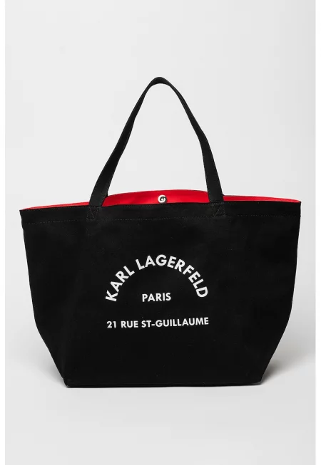 Платнена шопинг чанта с вътрешен джоб