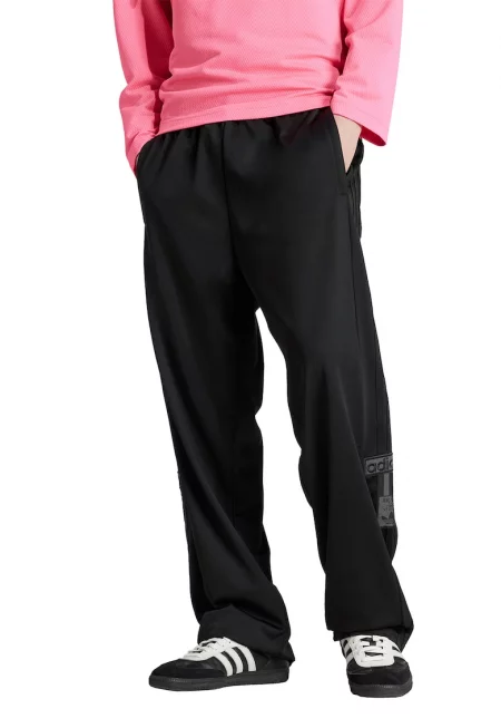 Прав спортен панталон със странични цепки с капси