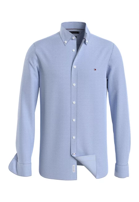 Риза по тялото с яка Oxford