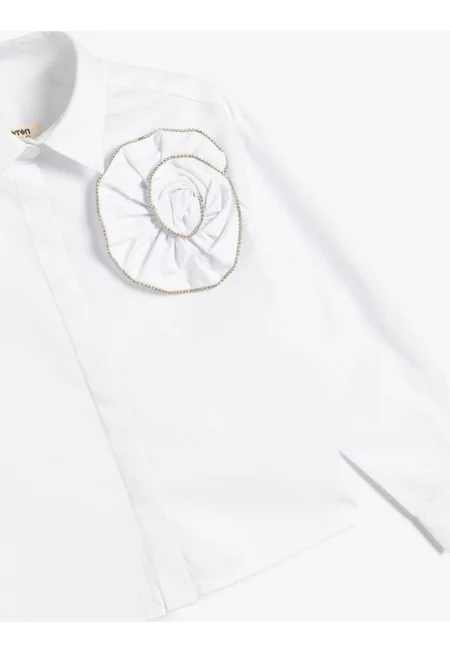 Риза с декоративни камъни