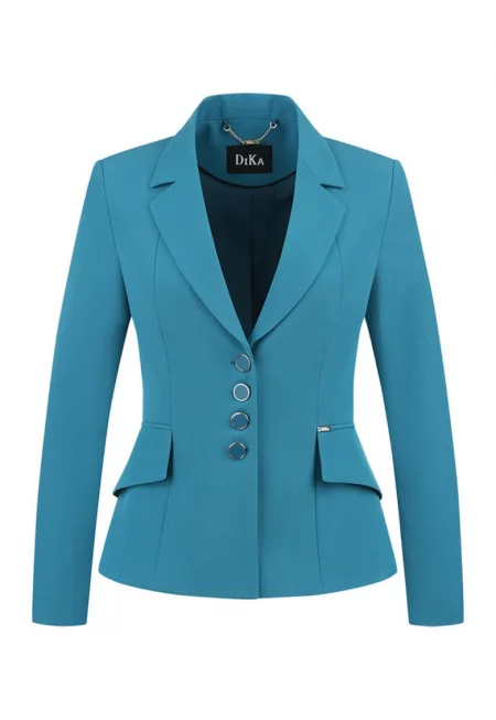 Сако с изрязани ревери и декоративни джобове