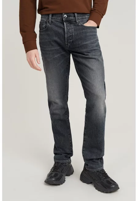 Слим дънки Vutru с памук - Tъмносив