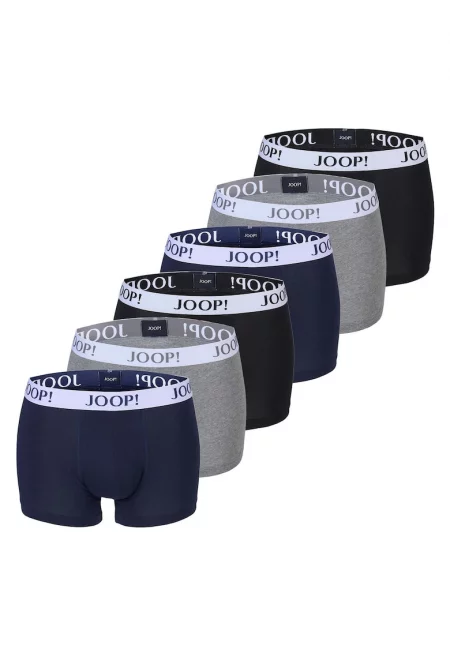 Слипове с памук - 6 чифта - Черен/Сив/Син