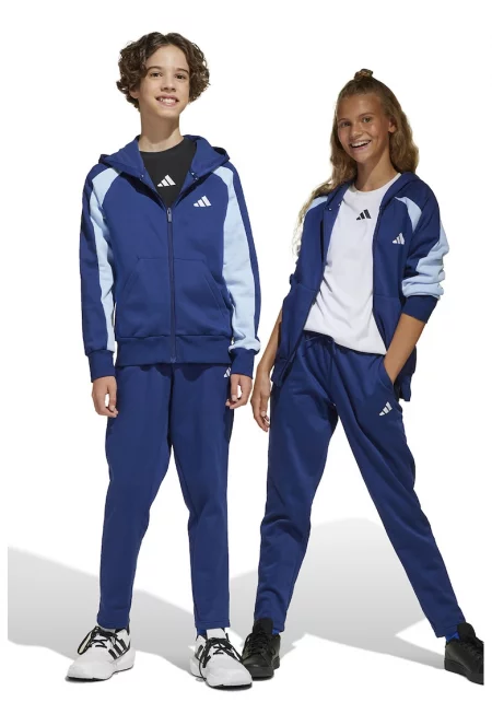 Спортен екип с памук - Бял/Син