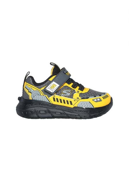 Спортни обувки Skech Tracks с велкро - Жълт/Въглен сиво