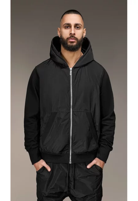 Суичър с цип - H15970 - Черен