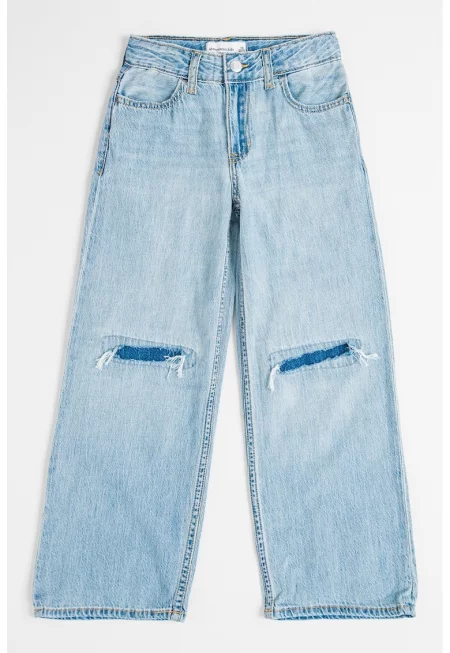 Свободни дънки с миди талия