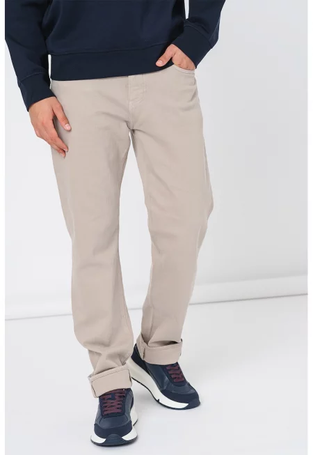 Свободни дънки - Светло кафяво