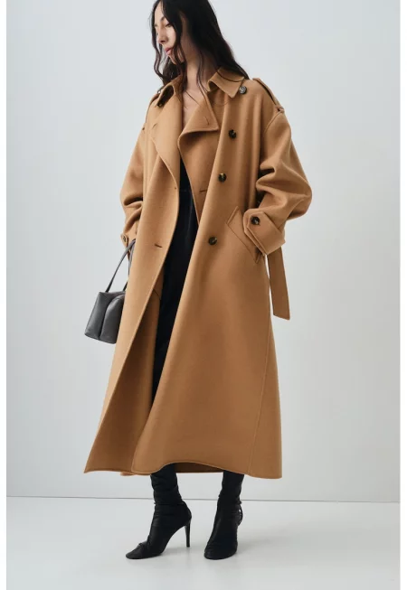 Свободно палто с вълна