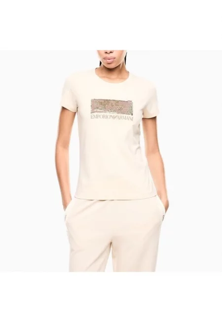 Тениска  TRAIN LOGO SERIES W PAILLETS TEE CROSSOVER-7W001093-AF10373-U1088
