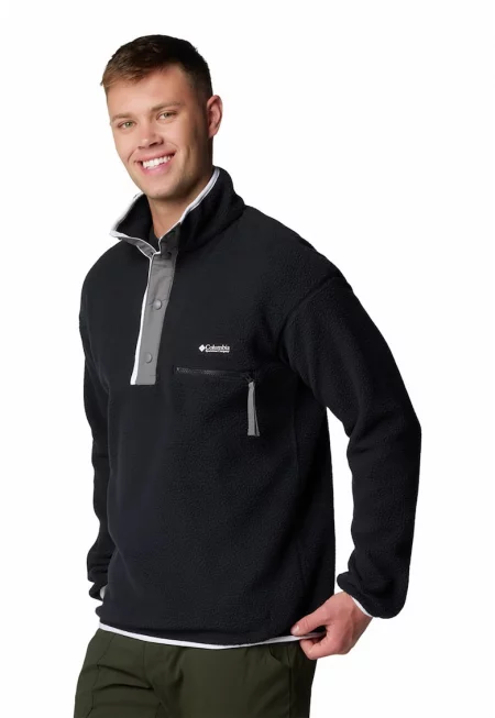 Трекинг суитшърт Helvetia II с капси - Черен/Сив