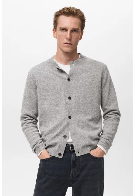 Вълнена жилетка - Светло сив