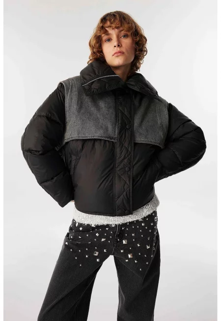 Зимно яке с деним